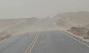 New Mexico Dust Storm and Tumbleweeds