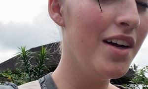 Giant Spider on Woman's Face