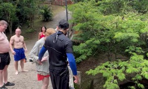 Courageous 70-Year-Old Take 6-Meter Leap Into River