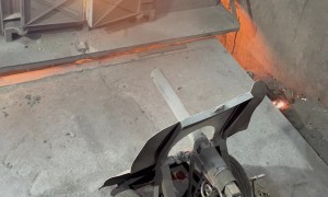 Professional Operates Slagbuster Machine