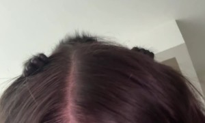 Little Monkey Hugs With Her Tail