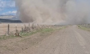 Driving Through Massive Dirt Devil