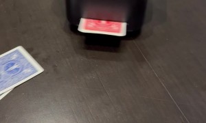 Robot Shuffles and Deals Cards at Family Game Night