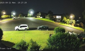 Home Security Footage of Meteor