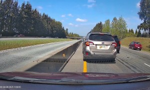 Car Avoids Being Rear Ended