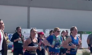 Mr. Bean Crushing It at the Manchester Marathon