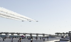 Blue Angels Fly Over Pensacola Beach