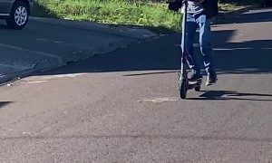 Man Faceplants Off Scooter