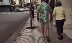 Devoted Husband Wears Shirt With Wife's Face On It