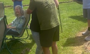 U.S. Airman Surprises Mom At Easter Celebration