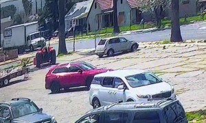 Vehicle Crashes Into Semi