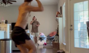 Sinking An Accidental Trick Shot Without Looking