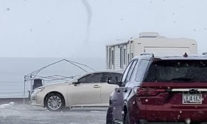 View of Water Spout From Playa Bonita RV Park