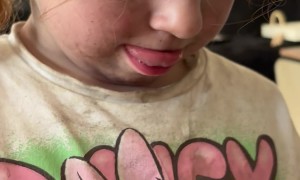 Daughter Covered In Dirt