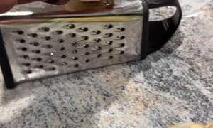 Using a Grater to Make Spiral Potatoes