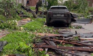 Destruction from Tornado in St. Louis