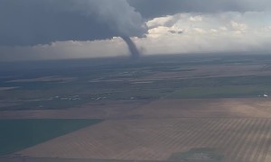 Amazing Landing at DIA Next to Tornado