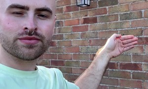 Pigeon Lands on Man's Head