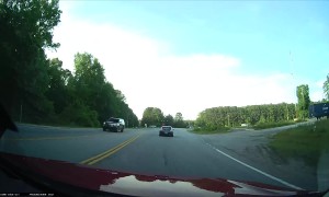 SUV Jumps Into Dangerous Intersection