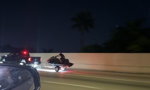 Riding a Jet Ski Down the Highway