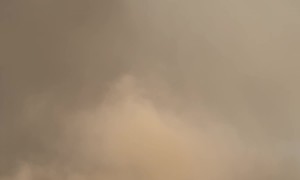 West Texas Storm Cell on Drilling Rig Location