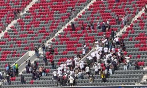 Soccer Fans Brawl In Stadium Nosebleeds