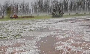 Intense Hailstorm in Buenos Aires Provence, Argentina