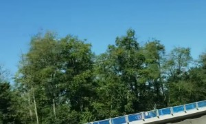 Plane Appears to Stop in Midair