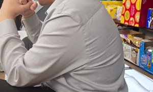 Unexpected Reaction When Lady Pets a Dog