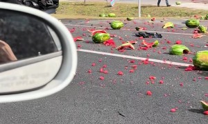 Watermelons Litter The Street