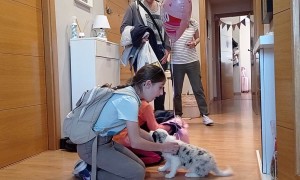 Daughters Surprised With New Puppy, Selva