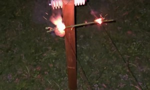10000 Volts vs a Stick
