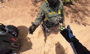Almost Hit a Border Patrol Agent on His ATV