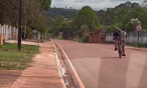 Kids Have a Unique Way of Riding Tandem