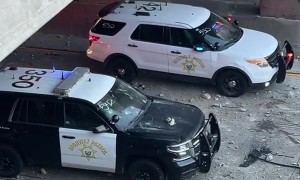 Protesters Throw Rocks and Debris at Police During ICE Protests