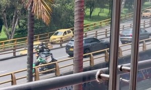 Biker Helps Man Climb Hill