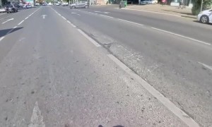 Driver Cuts In — Biker’s Fast Reflex Saves the Day