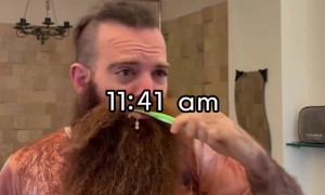 Hairy Man's Hilarious Morning Routine