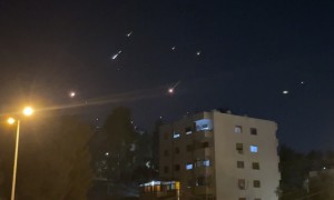 Missiles Seen Falling Over Amman, Jordan