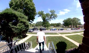 Dead Tree Limb Falls On Parked Car As Owner Walks Up