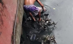 Rescuing a Puppy in a River