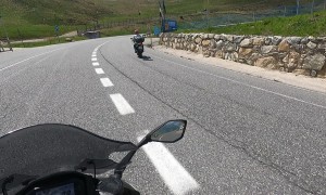 Illegal Turn Almost Causes Collision With Biker