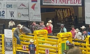 Idaho Bullfighter Gets Higher Score Than Bull Rider