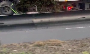 Baby and Parent Car Getting Towed