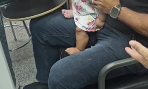 Blood Draw Doesn't Bother Daughter