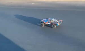 RC Car Drives Down Tucson Road