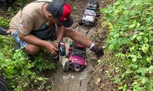 RC Cars Get Stuck in the Mud
