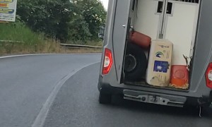 Goat on a Dangerous Ride