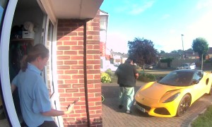 Dream Car Photo Op Delights Pizza Delivery Guy