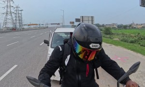 Drunk Driver Speeds and Bumps Into My Motorcycle